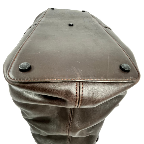 Chanel Travel Bag Dark Brown Lambskin Leather Vintage 1997-1999 w/COA - Picture 8 of 16